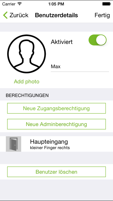 Screenshot #2 pour Schüco DCS Fingerprint BT