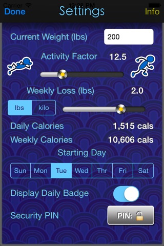 Calorie Count Down screenshot 2