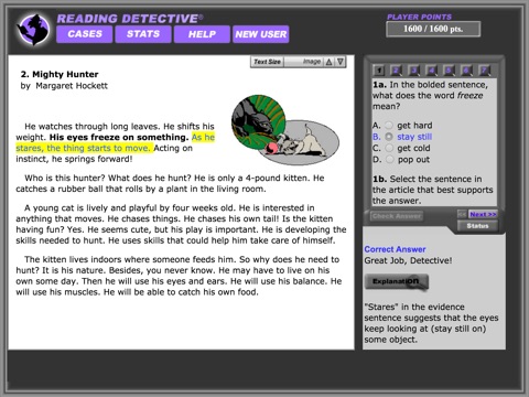 Reading Detective® Beginning screenshot 4