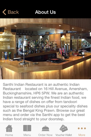 Santhi Indian Restaurant Amersham screenshot 2