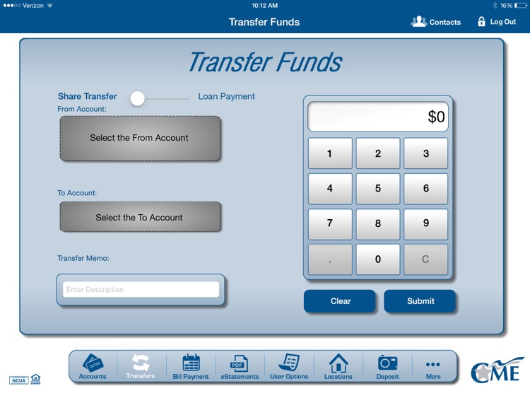 CME FCU App For IPad By CME Federal Credit Union
