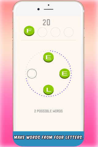 4 Letters 1 Word: Endless Smart Puzzle Game screenshot 2