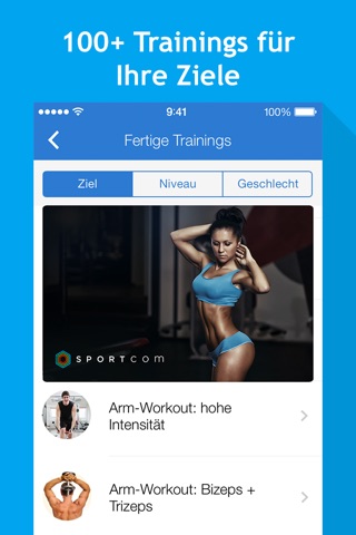 All-in Fitness: 1200 Exercises, Workouts, Calorie Counter, BMI calculator by Sport.com screenshot 3