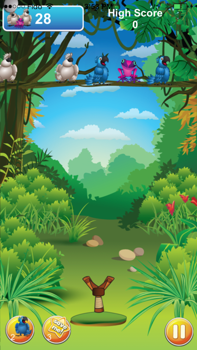 Screenshot #2 pour Papi Rico Bird: Blue Parrot Sling-shot Adventure in Rio de Janeiro