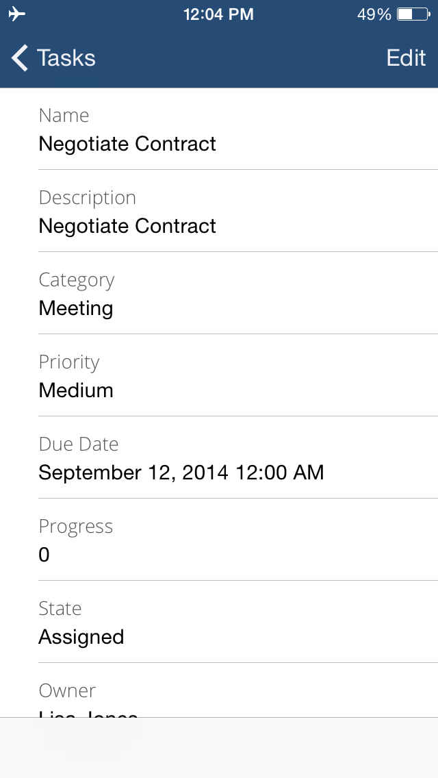 Screenshot #1 pour CloudSync - Offline Mobile Solution for Sales Cloud