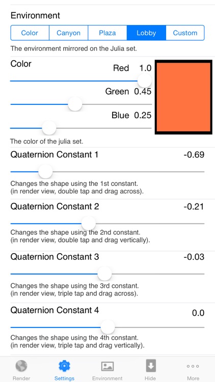 Quaternion Julia Raytracer
