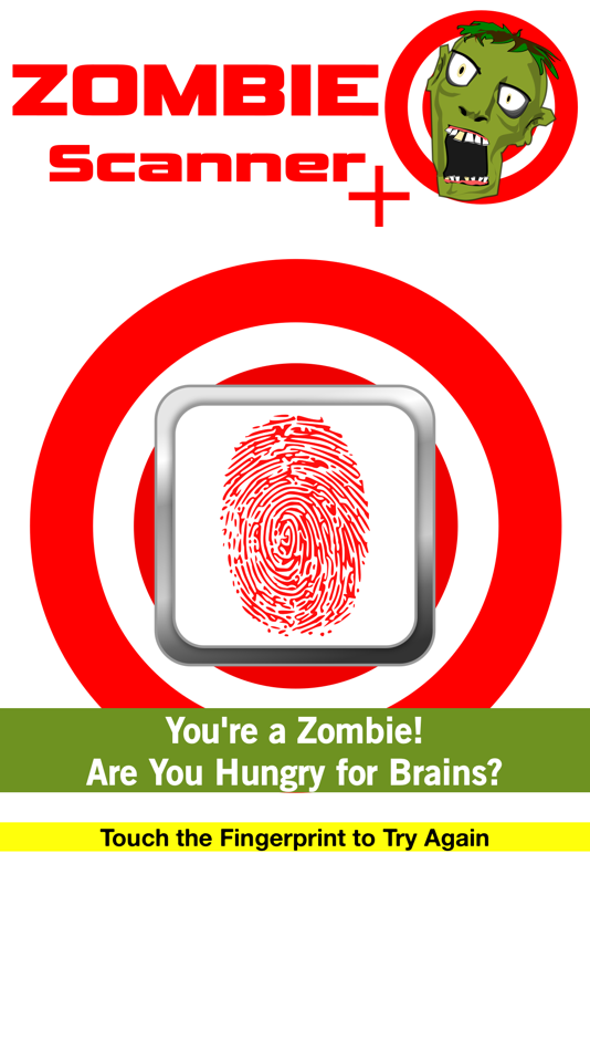 #2. Zombie Scanner - Are You a Zombie? Fingerprint Touch Detector Test (iOS) 由: Nicholas Detwattananun