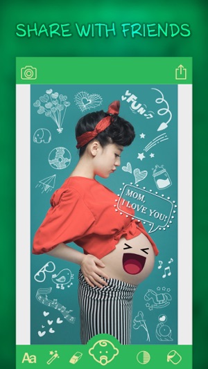 Baby Sticker.s - Pregnancy Milestone Photo.s Booth & Materni(圖5)-速報App