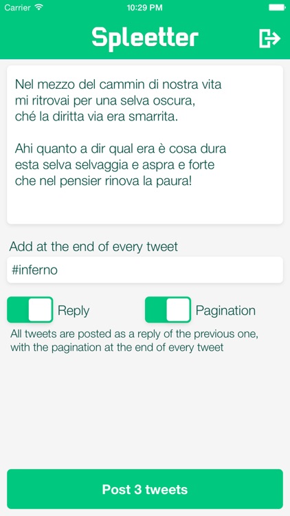 Spleetter - Long Text Tweet Splitter screenshot-4