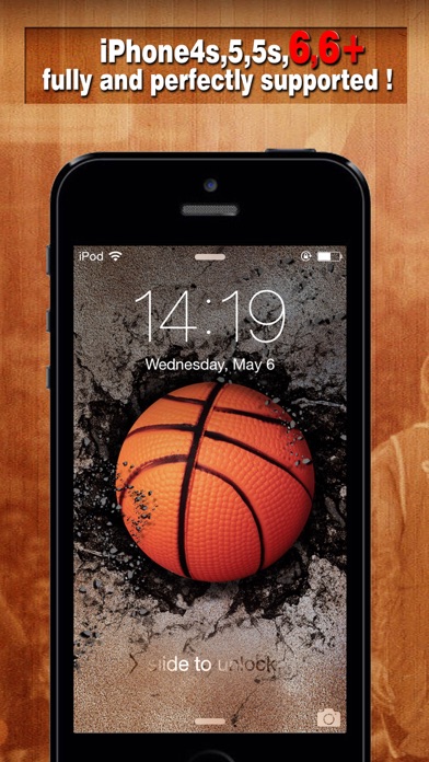 Screenshot #1 pour Basketball Backgrounds - Wallpapers & Screen Lock Maker for Balls and Players