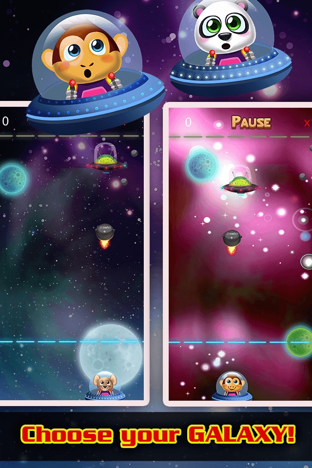 Animal Galaxy Escape Aliens Space Invaders Bubble Shooter Game screenshot 4