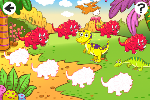A Prehistoric Times Sort by Size Game for Kids with Dinosaurs screenshot 2