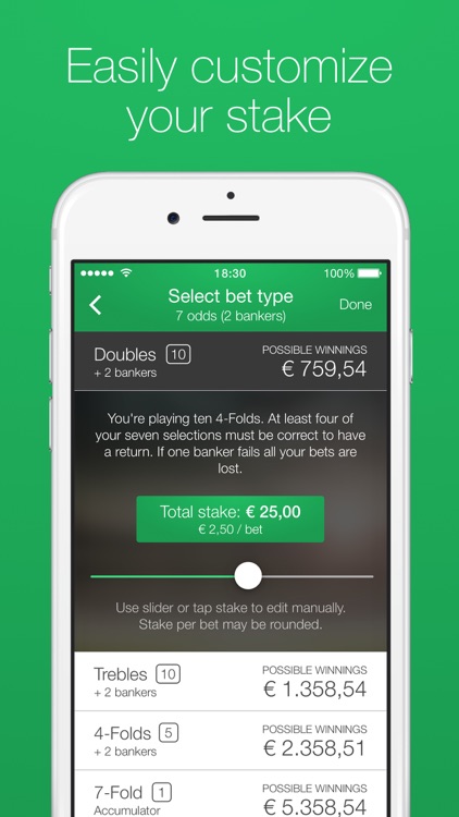 Bet Calculator - Making better playing choices on the move