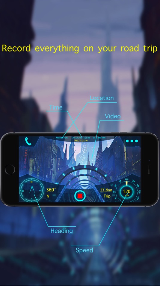 #1. Monect Car Camcorder - with location tracker and smart record library (iOS) 由: Monect (Suzhou) Co., Ltd.