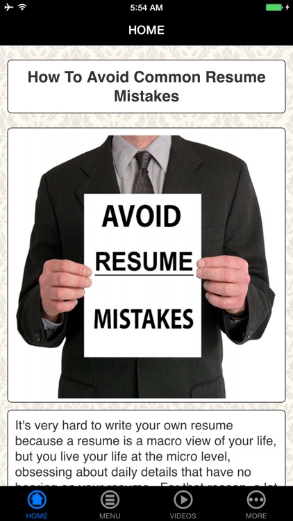 A+ Avoid Resume Mistakes - Check Before Submit