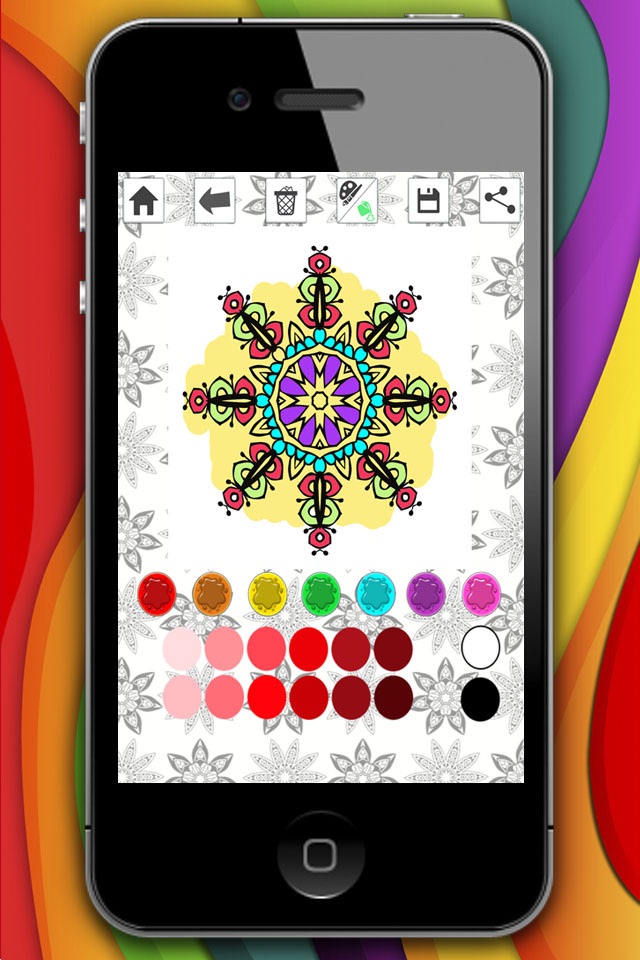 Mandalas coloring pages – Secret Garden colorfy game for adults screenshot 2