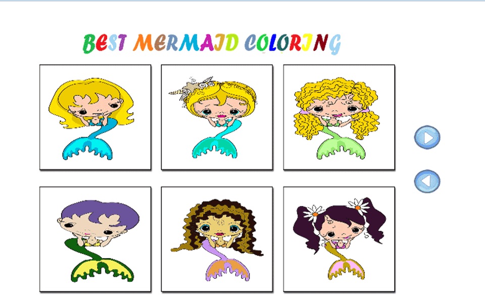 best mermaid coloring screenshot 2