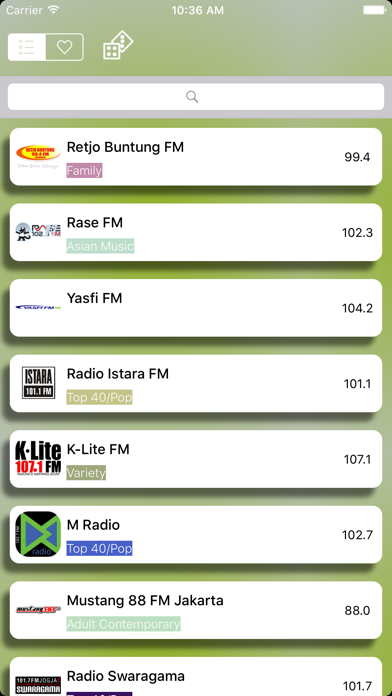 Screenshot #3 pour Radio Indonesia (Indonesian) - The best radios stations for free music, sports, news.