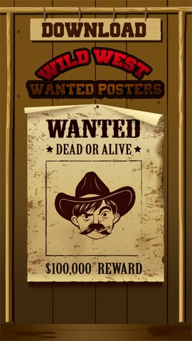 Wild West Wanted Poster Maker - Make Your Own Wild West Outlaw Photo Mug Shotsのおすすめ画像4