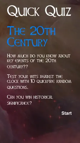 Game screenshot Quick Quiz - 20th Century Events mod apk