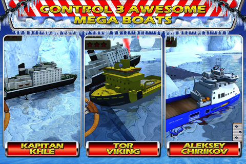 Ice-Breaker Boat Parking and Driving Ship Game of 3D Sea Rescue Missions screenshot 2