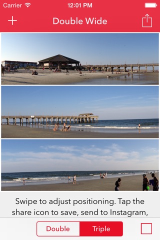 Double Wide - Post panoramic photos to Instagram screenshot 2