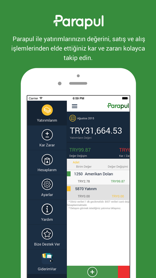 Parapul - Döviz / Altın / Borsa Yatırım Takip - 1.1 - (iOS)