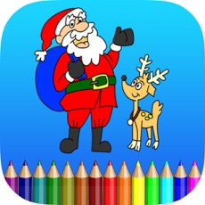 Activities of Coloring Book Santa Claus - Merry Christmas