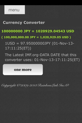 Currency Converter of the Rainbow-Link ( PRO ) for iPhone screenshot 3