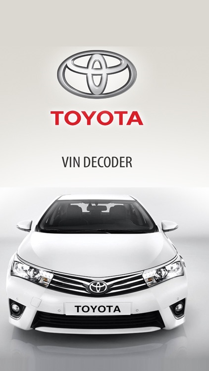 Toyota VIN Decoder Lite