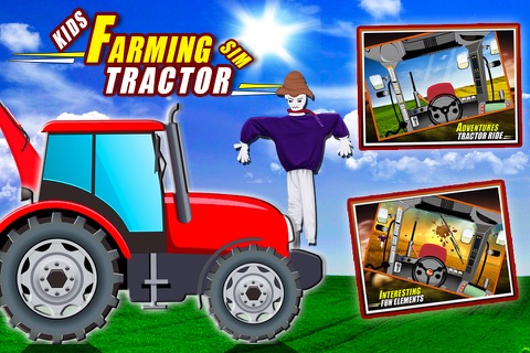 Kids Farming Tractor Sim - Driving Game screenshot 2