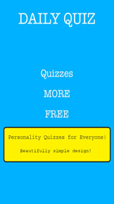 Daily Quiz - Personality Test and Fun Quizzes Every Day screenshot