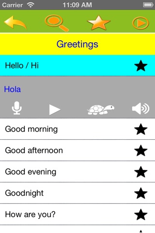 Speak Spanish - Learn useful phrase & vocabulary for traveling lovers and beginner screenshot 2