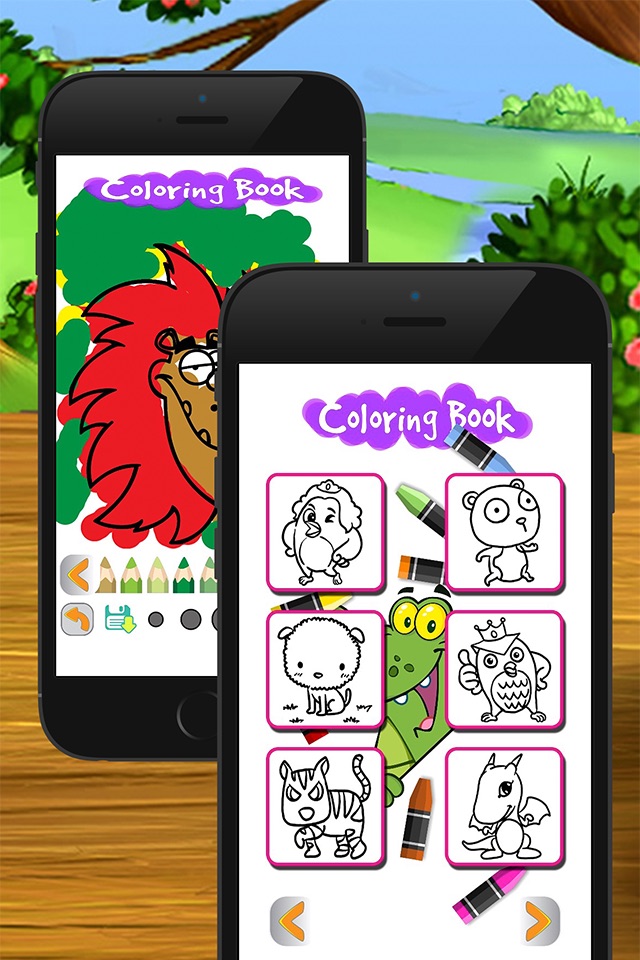 cartoon coloring page art game for kid screenshot 4