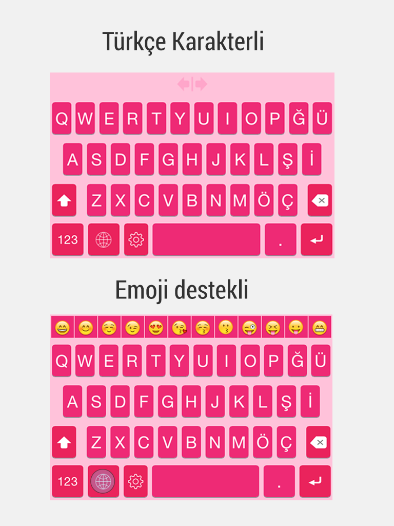 Pembe Klavye