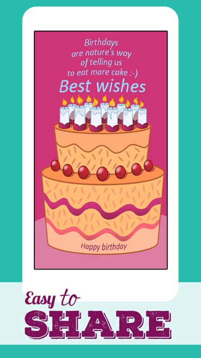 Birthday Greeting Cards - Happy Birthday Greetings & Picture Quotes Screenshot