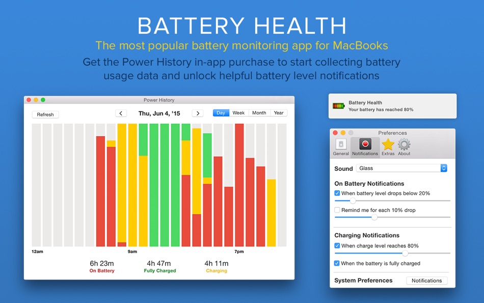 #3. Battery Health - Monitor Stats (macOS) 来自: FIPLAB Ltd