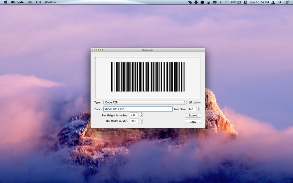 iBarcode for Mac OS X - 1.0 - (macOS)