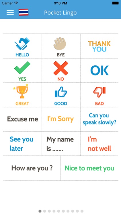 Thai Pocket Lingo - for trips in Bangkok, Chiang Mai, Thailand screenshot-0