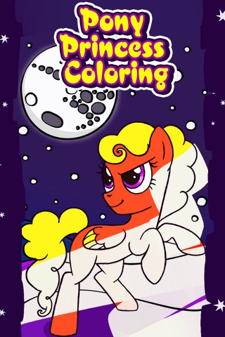 Pony Princess Coloring Pro screenshot 4