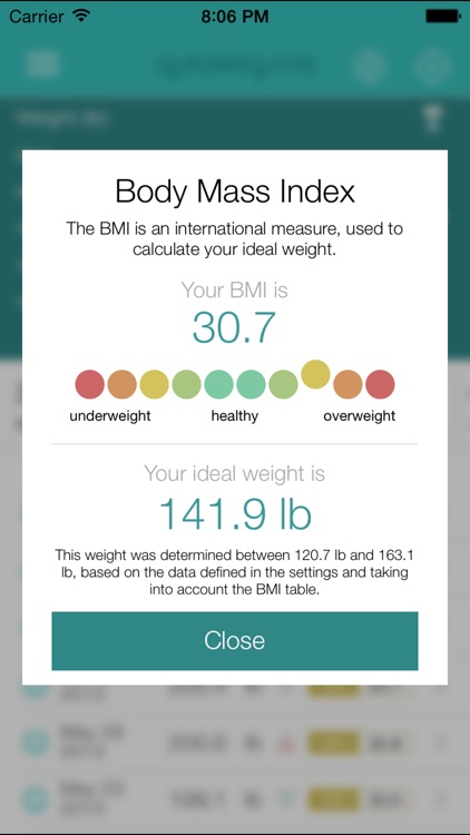 Weight Tracker QuickLog.me screenshot-4
