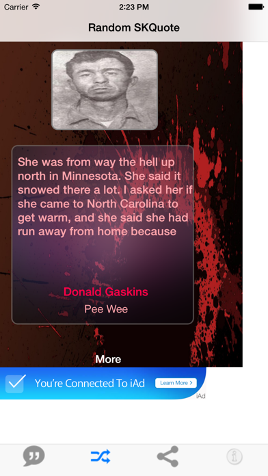 Screenshot #1 pour Serial Killer Quote of the Day