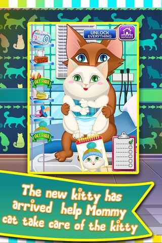 Mommy's Newborn Pet Spa Doctor - my new born salon care & baby kitty cat games for kids 2 screenshot 4