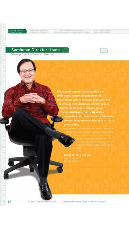 Danamon 2013 Sustainability Report