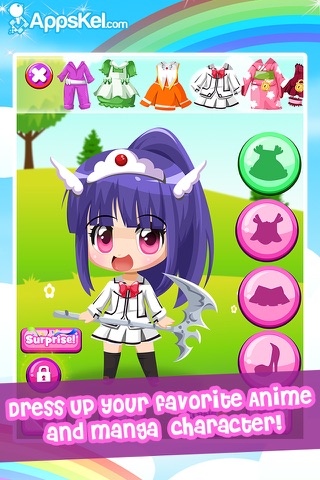 Chibi Anime Lolita Dress Up Maker – Kawaii Manga Avatar Creator Games Free screenshot 2