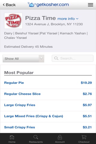 Get Kosher - Order Kosher Food screenshot 3