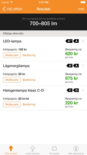 Lampguiden i App Store