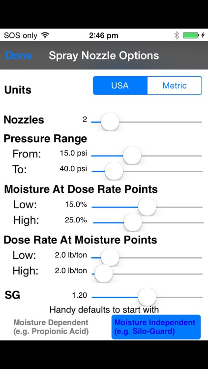 Spray Nozzle calculator