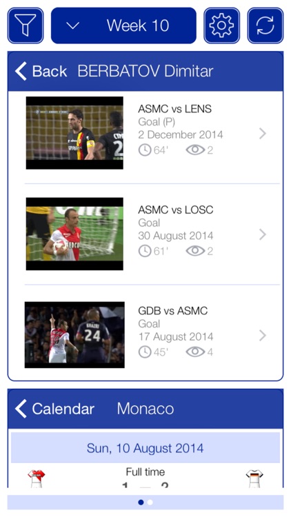 French Football League 1 2015-2016 - Mobile Match Centre