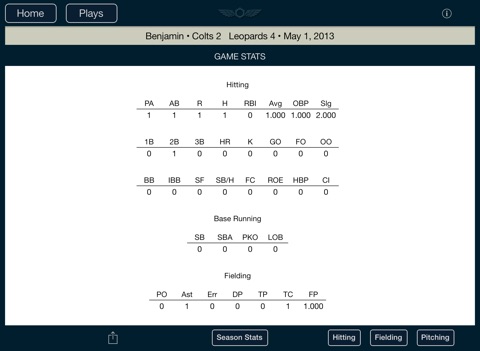 Stat Tap Baseball HD screenshot 4